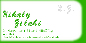 mihaly zilahi business card